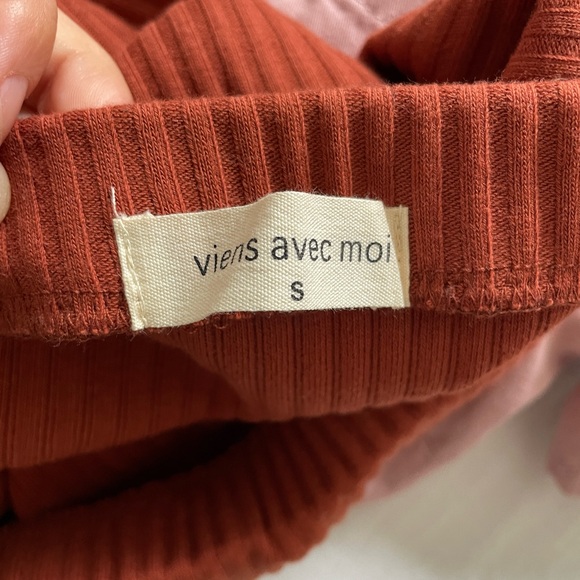 Ribbed Midi Skirt - Viens Avec Moi - 100% Cotton - Picture 4 of 4